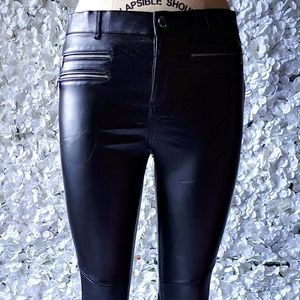ZARA Faux Leather Pants